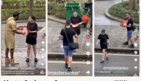 TikToker triệu fan Master Sanker lên tiếng sau nghi vấn dàn cảnh tặng iPhone ở hồ Gươm