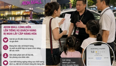 AEON MALL Long Biên lên tiếng sau vụ khách hàng bị nghi lấy cắp hàng hóa