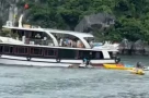 Tàu du lịch va chạm trên vịnh Lan Hạ khiến 1 người thiệt mạng, 11 người rơi xuống biển