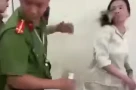 🔥 🔥 🔥  NÓNG: Khởi tố người phụ nữ chửi bới, tát chiến sĩ công an dù chồng can ngăn
