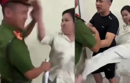 Khởi tố người phụ nữ chửi bới, tát, đạp và cắn cán bộ công an ở Thái Nguyên