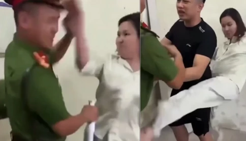 Khởi tố người phụ nữ chửi bới, tát, đạp và cắn cán bộ công an ở Thái Nguyên