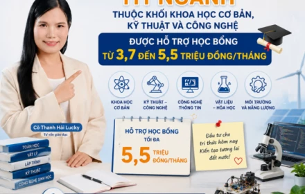 Hỗ trợ học bổng từ 3,7 đến 5,5 triệu đồng/tháng cho sinh viên 111 ngành thuộc khối khoa học cơ bản, công nghệ... theo Nghị định 179