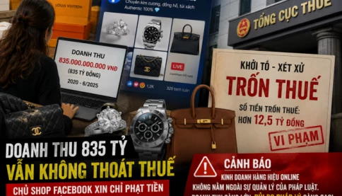 Bán hàng online doanh thu 835 tỷ đồng: Ra tòa mới biết "không thể trốn thuế mãi"