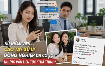 Nữ nhân viên cao tay xử lý đồng nghiệp đã có vợ nhưng vẫn liên tục "thả thính"