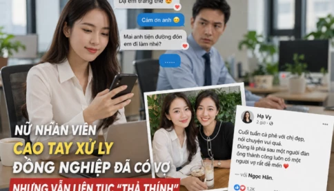 Nữ nhân viên cao tay xử lý đồng nghiệp đã có vợ nhưng vẫn liên tục "thả thính"