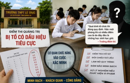 Điểm thi Quảng Trị bị tố có dấu hiệu bất thường: Trưởng điểm thi nói gì?