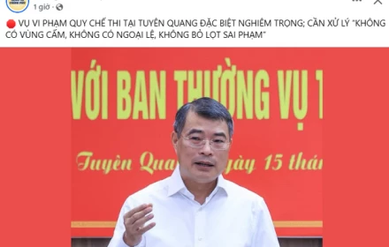 Thủ tướng Lê Minh Hưng nói gì về vụ vi phạm quy chế thi ở trường chuyên Tuyên Quang?