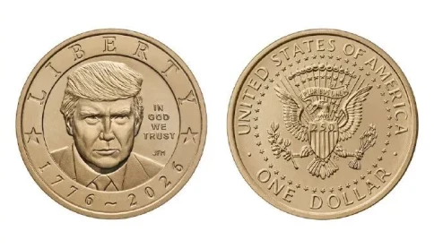 Hình ảnh ông Trump sẽ được in trên một đồng xu có mệnh giá 1 đô la