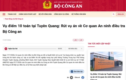 Tuyệt vời, điều người dân mong chờ Bộ Công an điều tra vụ vi phạm quy chế thi ở Tuyên Quang đã thành hiện thực!