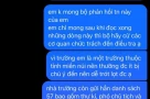 Đoạn tin thí sinh inbox Bộ Giáo dục và Đào tạo không chỉ phanh phui tiêu cực ở trường THPT Lê Trực (Quảng Trị)