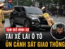 Nóng! Tạm giữ hình sự tài xế lái ô tô ủn CSGT rồi bỏ chạy