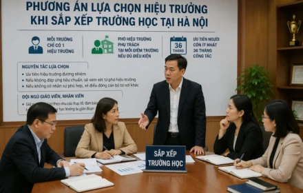 Hà Nội chốt phương án chọn hiệu trưởng khi sắp xếp trường học: Ưu tiên người còn ít nhất 36 tháng công tác