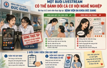 Một buổi livestream có thể đánh đổi cả cơ hội nghề nghiệp: Bài học không chỉ dành cho hai sinh viên thực tập tại Bệnh viện Đa khoa Đức Giang