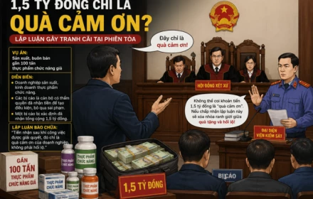 TRÒ ĐÙA HAY SAO MÀ GỌI 1,5 TỶ ĐỒNG LÀ "QUÀ CẢM ƠN"?