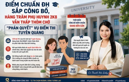 Điểm chuẩn ĐH sắp công bố, nhiều phụ huynh 2k8 vẫn thấp thỏm chờ "phán quyết" vụ điểm thi Tuyên Quang
