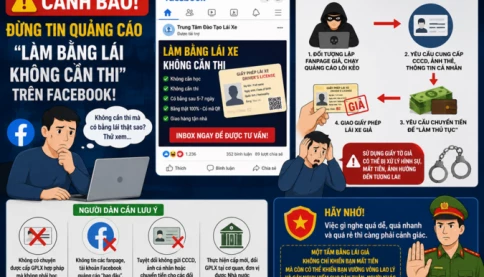 🚨 Cảnh báo: Đừng để mất tiền chỉ vì tin lời quảng cáo "làm bằng lái không cần thi" trên Facebook!