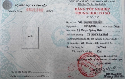 Chưa tốt nghiệp THCS đã học lớp 10, thêm chi tiết bất thường trong học bạ một lãnh đạo xã ở Quảng Trị