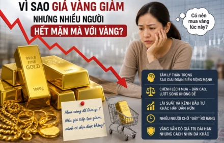 VÌ SAO GIÁ VÀNG GIẢM NHƯNG NHIỀU NGƯỜI LẠI “HẾT MẶN MÀ” VỚI VÀNG?