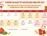 Phương án nghỉ Tết Đinh Mùi từ 28 tháng Chạp