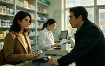 Sáng nay tôi đến hiệu thuốc mua thuốc và thấy một cô gái đang mua Viagra...