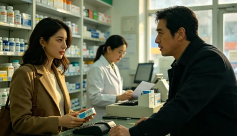 Sáng nay tôi đến hiệu thuốc mua thuốc và thấy một cô gái đang mua Viagra...