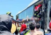 Giây phút kinh hoàng khi xe khách đâm đuôi container trên cao tốc Diễn Châu - Bãi Vọt