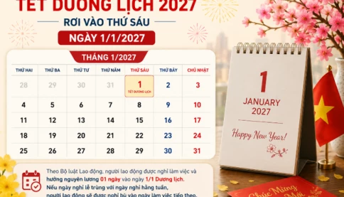 Tết Dương lịch 2027 nghỉ mấy ngày? Đề xuất lịch nghỉ Tết Nguyên đán 2027
