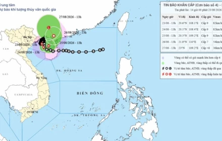 Mưa lớn do bão số 4 kéo dài đến khi nào?