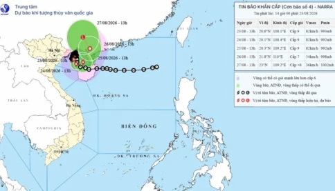 Mưa lớn do bão số 4 kéo dài đến khi nào?