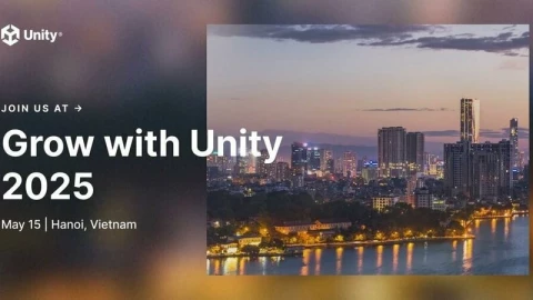 “Grow with Unity” 2025 sắp diễn ra tại Hà Nội, chia sẻ với các nhà phát triển game kinh nghiệm kiếm tiền