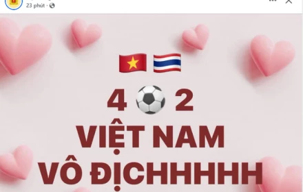 Trận lượt về, Thái Lan ghi cả 4 bàn thắng, nhưng Việt Nam vô địch ASEAN Cup 2026!