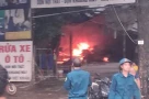 Vừa xảy ra cháy ở Lê Quang Đạo (Mỹ Đình, Hà Nội), may là dập được rồi