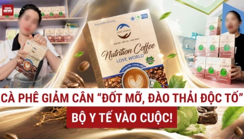 Bộ Y tế “sờ gáy” cà phê giảm cân quảng cáo “đốt mỡ bụng”, "đào thải độc tố"
