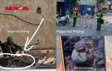 Hải Phòng cấm đường Cầu Đất để xử lý một quả bom dưới nền nhà dân