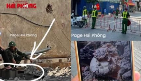 Hải Phòng cấm đường Cầu Đất để xử lý một quả bom dưới nền nhà dân