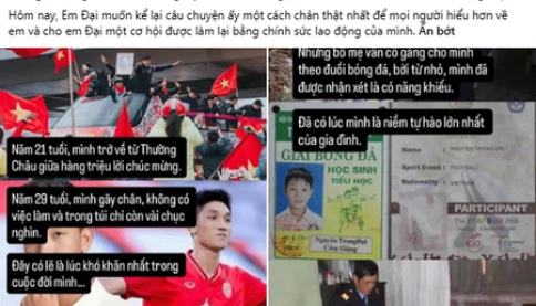 Từ sân cỏ Thường Châu đến chiếc áo thun đầu tiên: Trọng Đại bắt đầu lại ở tuổi 29