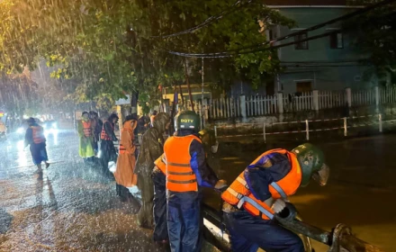 Miền Trung mưa dồn dập, miền Bắc đón mưa từ đêm nay