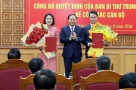 Ban bí thư công bố quyết định về cán bộ