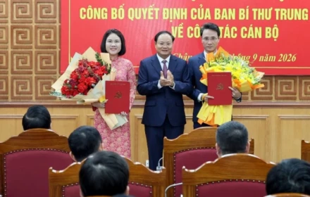 Ban bí thư công bố quyết định về cán bộ
