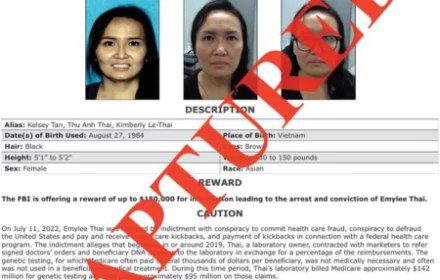 FBI thông báo nữ nghi phạm bị FBI truy nã gắt gao nhất bị bắt tại Việt Nam