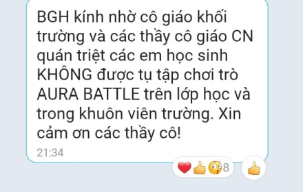 Aura battle là gì? Vì sao có ban giám hiệu không muốn học sinh tụ tập chơi trò này?