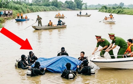 Thi thể người đàn ông bị khối đá đè lên, trục vớt phát hiện sự thật kinh hoàng