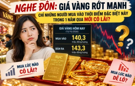 Nghe đồn giá vàng đang giảm, mua vào sau có lãi cười như Liên Xô