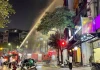 Khổ thật!! Hà Nội: Nhà 5 tầng trên phố Hoàng Cầu bốc cháy đỏ rực