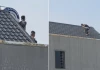 Cảnh sát vây bắt 2 người cố thủ trên nóc nhà ở Thanh Hóa