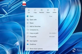 "Thảm họa" menu chuột phải Windows 11 trở lại?