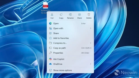 "Thảm họa" menu chuột phải Windows 11 trở lại?