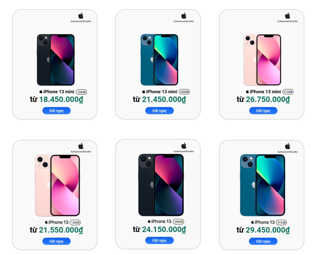 Giá iPhone 13 chính hãng VN/A ở đâu rẻ nhất?