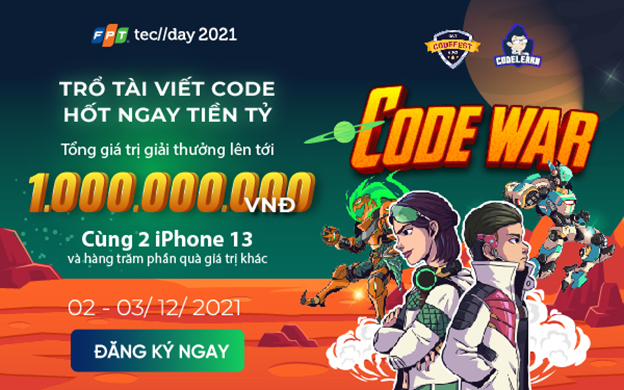 Treo thưởng 1 tỷ đồng cho các coder thắng giải tại FPT Techday 2021